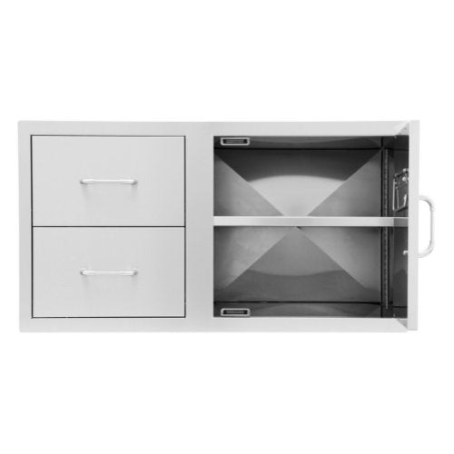Bull Pantry Lining + Middle Shelf for Door/Drawer Combo 100cm