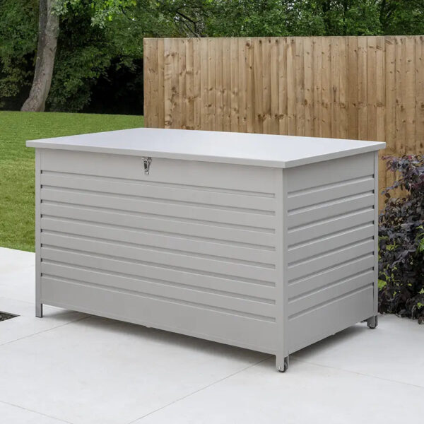 Kettler Pebble Large Storage Cushion Box Aluminium
